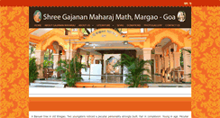 Desktop Screenshot of gajananmaharajgoa.com