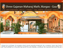 Tablet Screenshot of gajananmaharajgoa.com